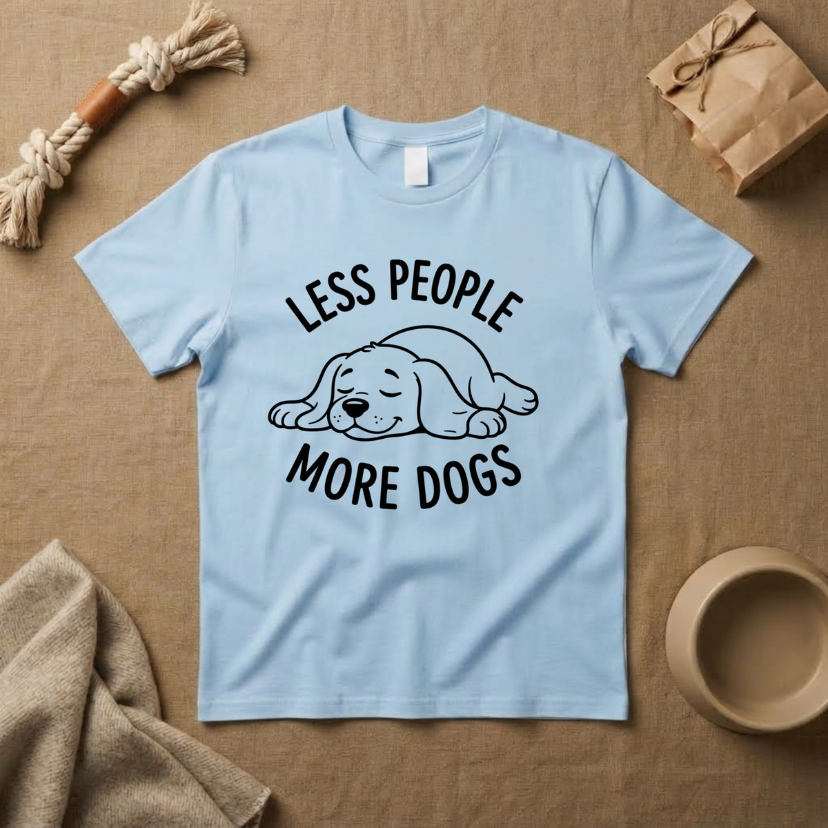 Less People More Dogs T-Shirt