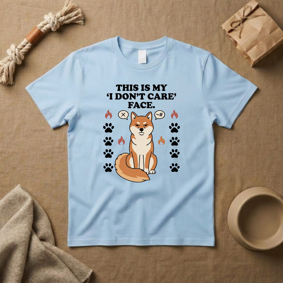 This Is My I Dont Care Face T-Shirt