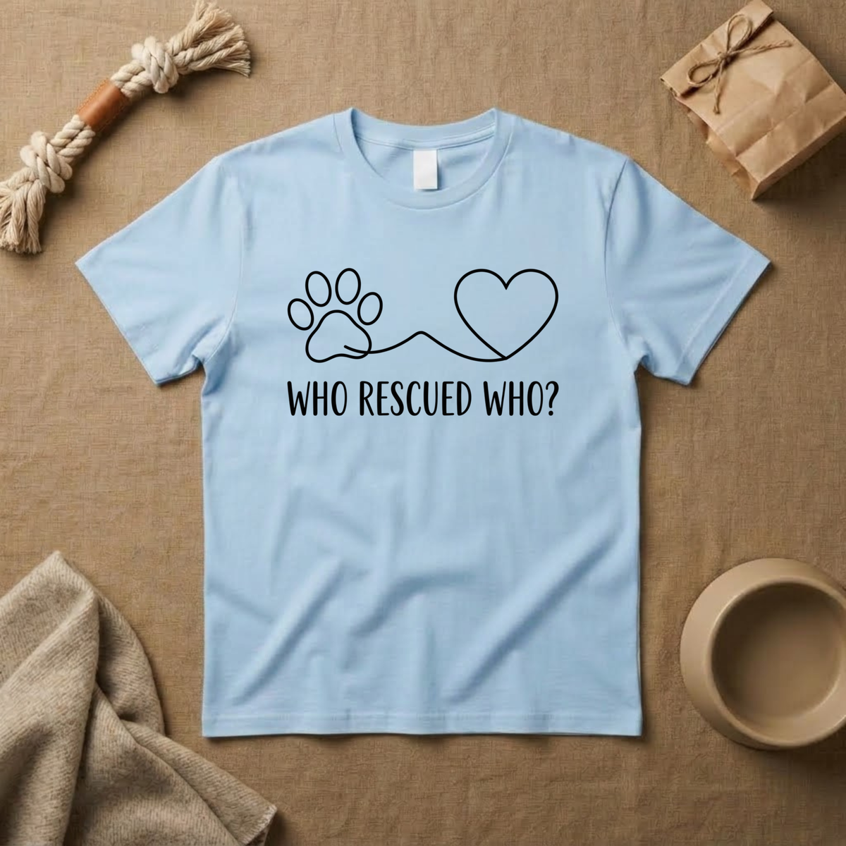 Who Rescued Who T-Shirt