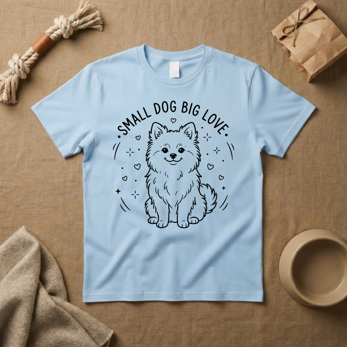 Small Dog Big Love T-Shirt