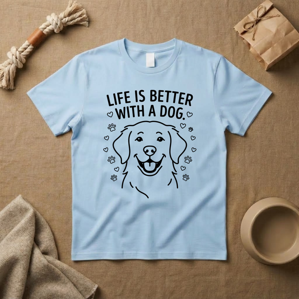 Life Is Better With A Dog T-Shirt