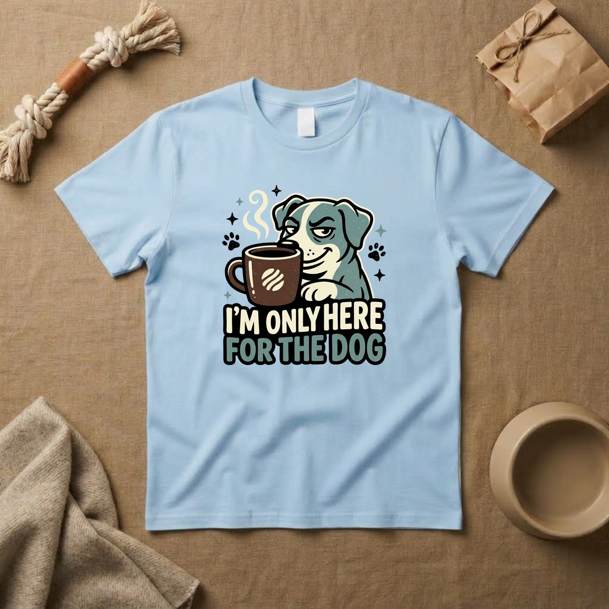 I M Only Here For The Dog T-Shirt