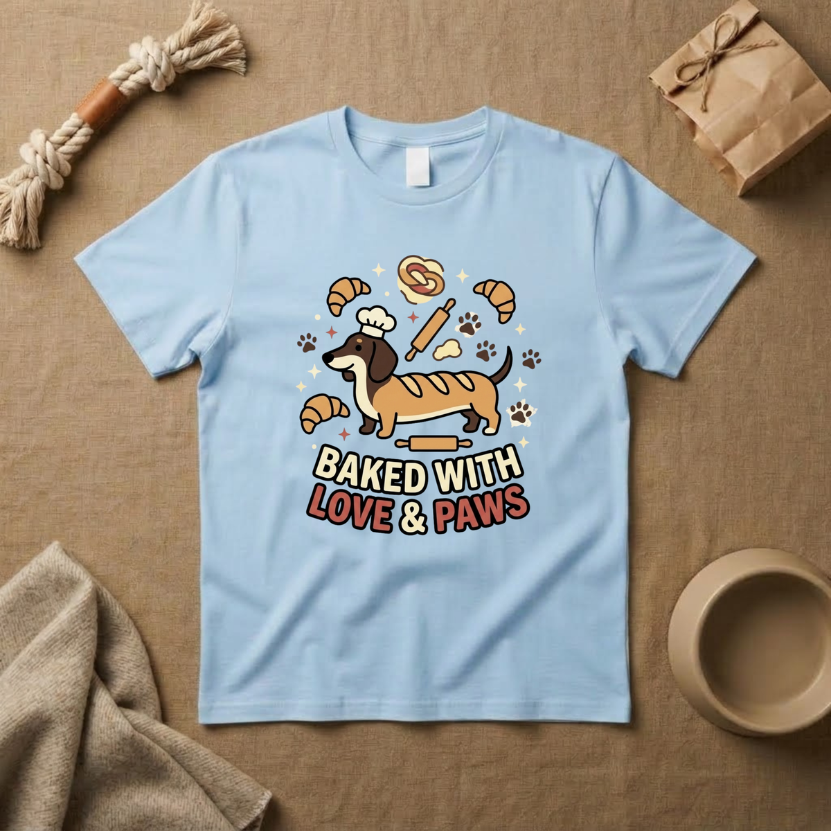 Baked with Love & Paws T-shirts