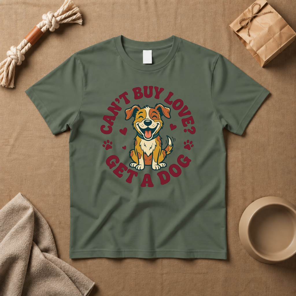 Cant Buy Love? Get A Dog T-Shirt