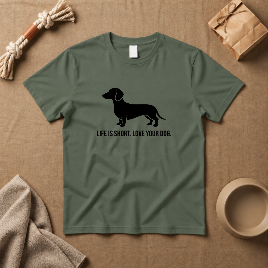 Life Is Short, Love Your Dog T-Shirt
