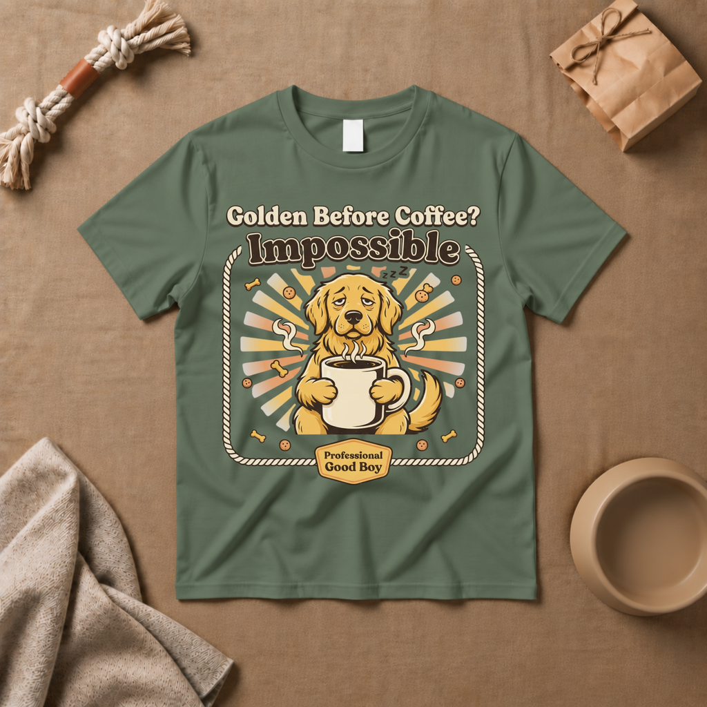Golden Before Coffee? Impossible T-Shirt