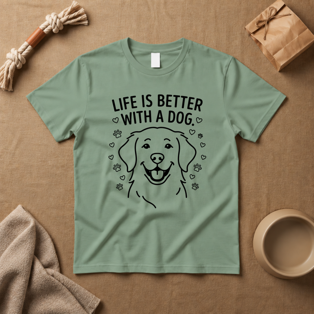 Life Is Better With A Dog T-Shirt