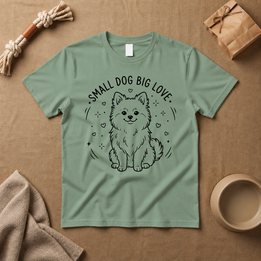 Small Dog Big Love T-Shirt