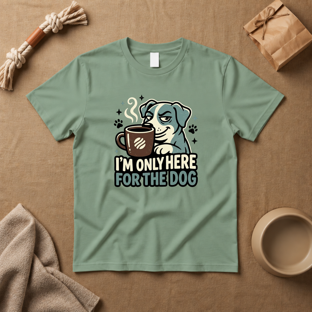 I M Only Here For The Dog T-Shirt