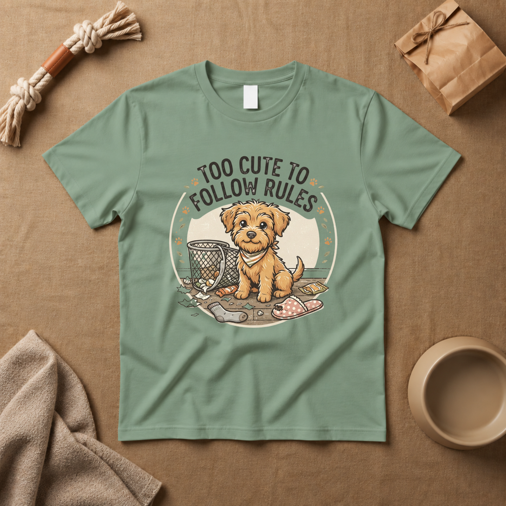 Too Cute To Follow Rules T-Shirt