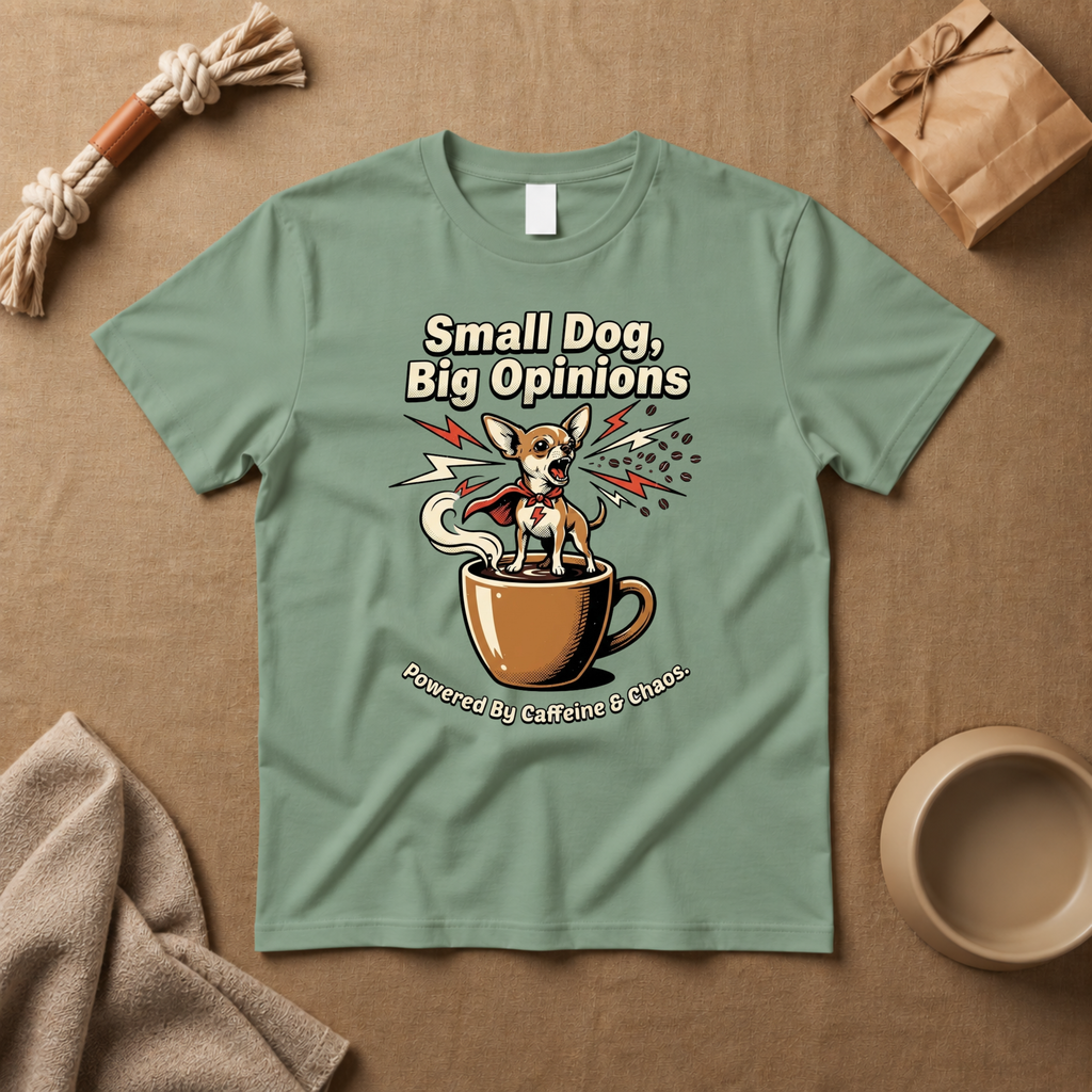 Small Dog, Big Opinions T-Shirt