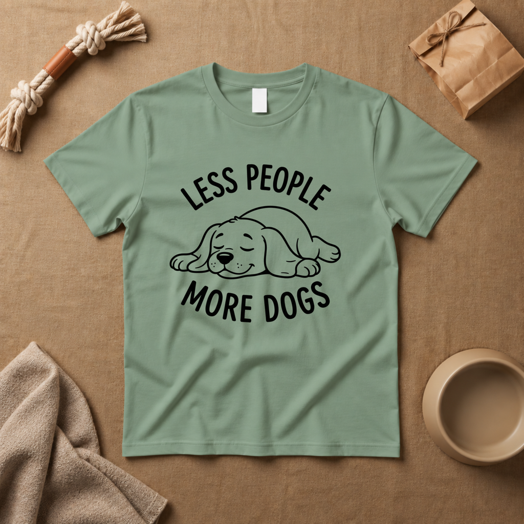 Less People More Dogs T-Shirt