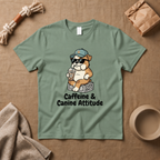 Caffeine & Canine Attitude T-Shirt