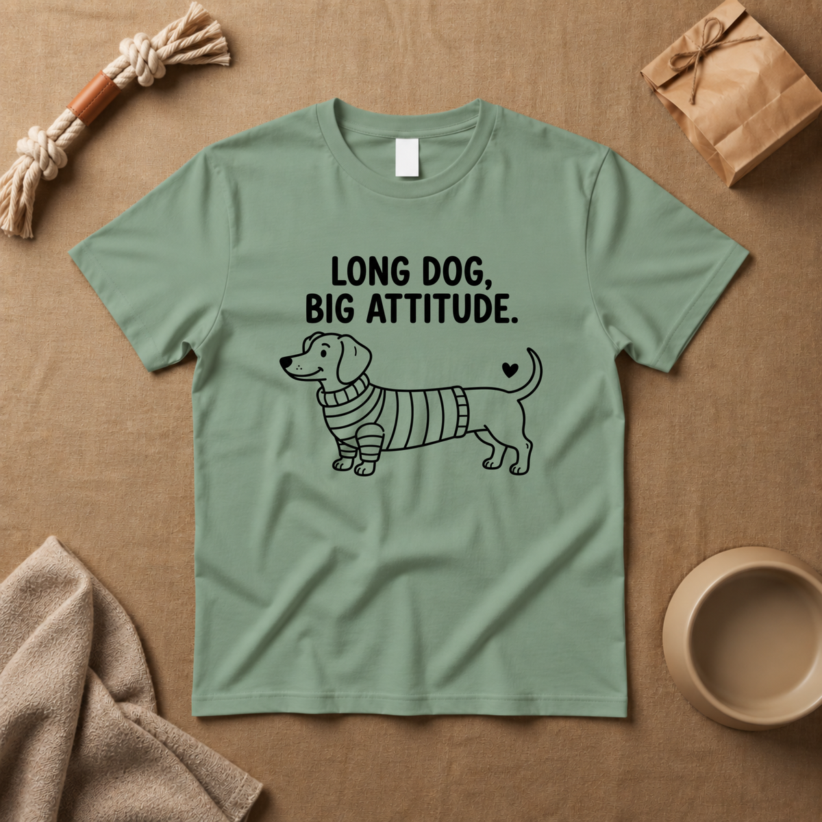 Long Dog Big Attitude T-Shirt