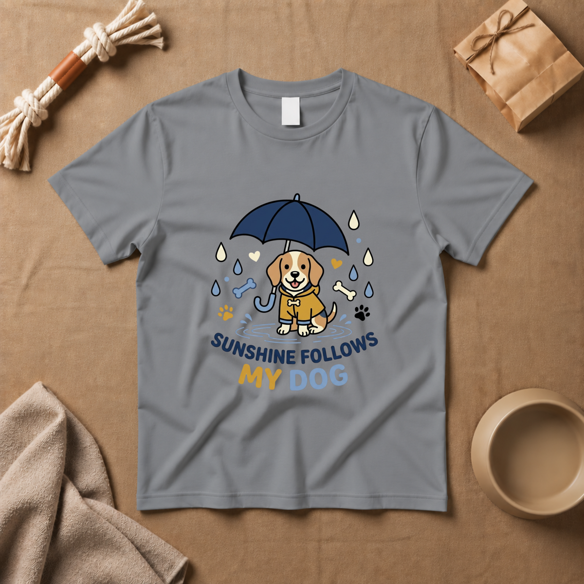 Sunshine Follow My Dog T-Shirt