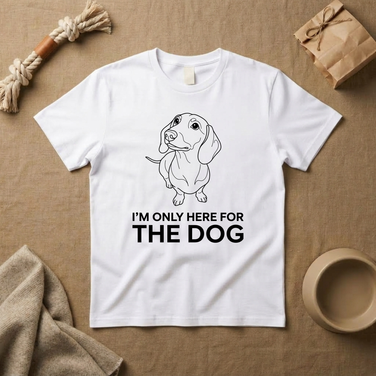 I Am Only Here For The Dog T-Shirt